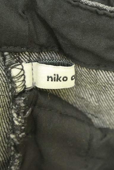 niko and...（ニコ アンド）の古着「2WAYブラックデニムサロペットスカート（オーバーオール・サロペット）」大画像６へ