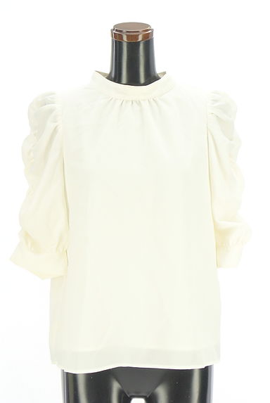 NATURAL BEAUTY BASIC（ナチュラルビューティベーシック）の古着「ボリューム袖シフォンブラウス（カットソー・プルオーバー）」大画像１へ