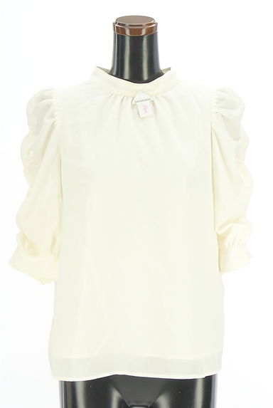 NATURAL BEAUTY BASIC（ナチュラルビューティベーシック）の古着「ボリューム袖シフォンブラウス（カットソー・プルオーバー）」大画像４へ