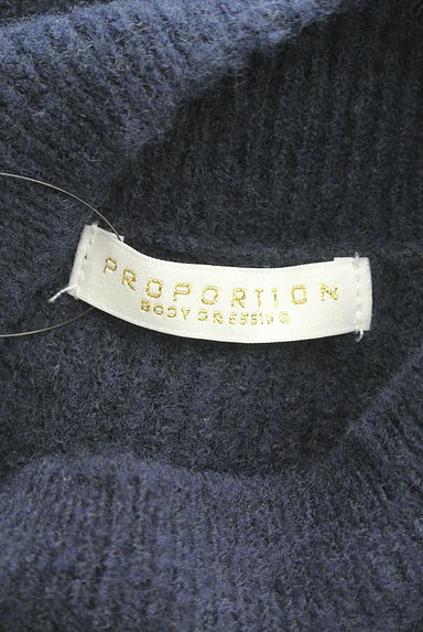 PROPORTION BODY DRESSING（プロポーションボディドレッシング）の古着「肩レースモックネックニットトップス（セーター）」大画像６へ