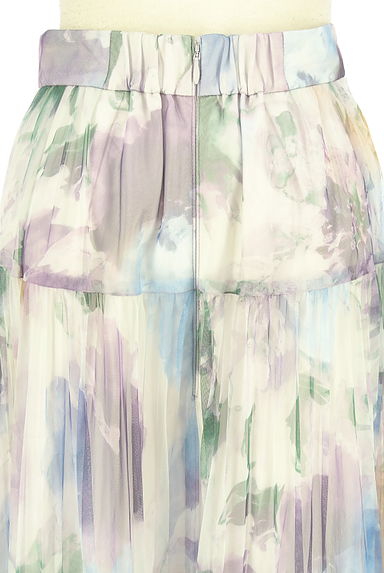 JUSGLITTY（ジャスグリッティー）の古着「花柄ロングチュールスカート（ロングスカート・マキシスカート）」大画像４へ