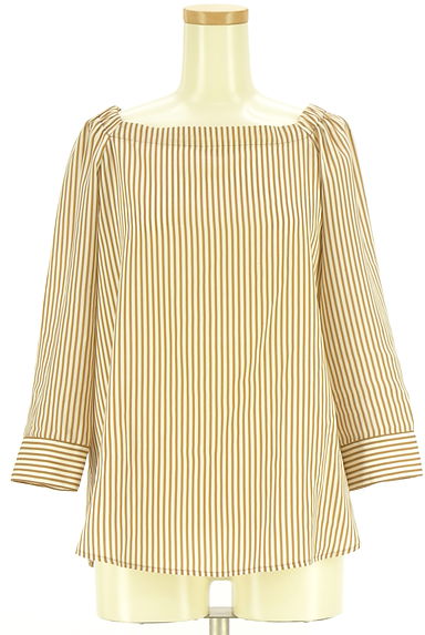 23区（ニジュウサンク）の古着「ボートネックストライプ柄カットソー（カットソー・プルオーバー）」大画像１へ