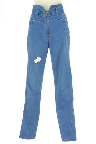 MURUA（ムルーア）の古着「ハイウエストスキニーデニムパンツ（デニムパンツ）」大画像４へ