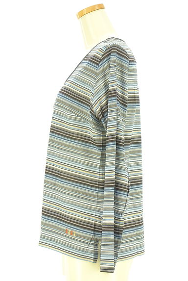 DAKS（ダックス）の古着「ストレッチマルチボーダーカーディガン（カーディガン・ボレロ）」大画像３へ
