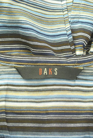 DAKS（ダックス）の古着「ストレッチマルチボーダーカーディガン（カーディガン・ボレロ）」大画像６へ