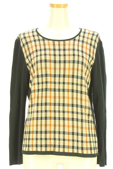 DAKS（ダックス）の古着「フロントチェック切替リブニット（ニット）」大画像１へ