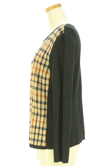 DAKS（ダックス）の古着「フロントチェック切替リブニット（ニット）」大画像３へ