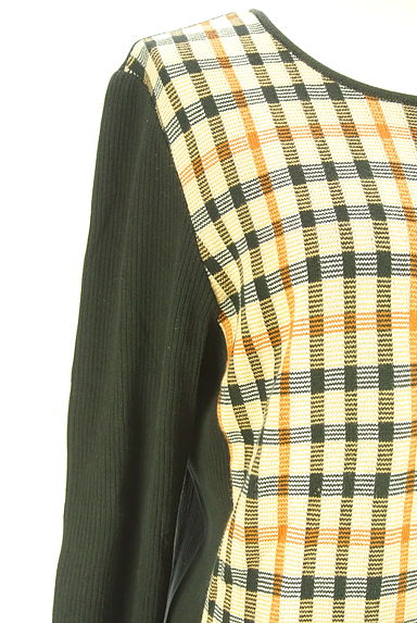 DAKS（ダックス）の古着「フロントチェック切替リブニット（ニット）」大画像５へ