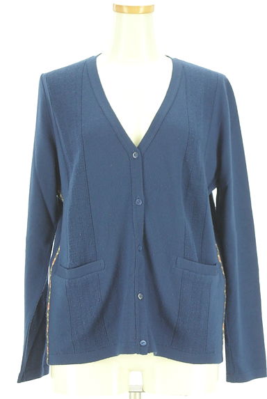 クリックで大画像表示 DAKS(ダックス)の古着「サイドラインニットカーディガン(カーディガン・ボレロ)」大画像1へ