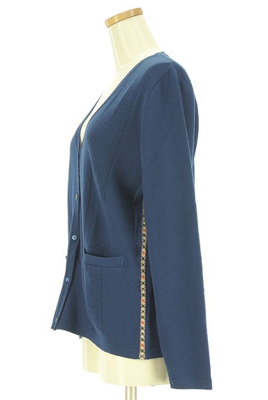 クリックで大画像表示 DAKS(ダックス)の古着「サイドラインニットカーディガン(カーディガン・ボレロ)」大画像3へ