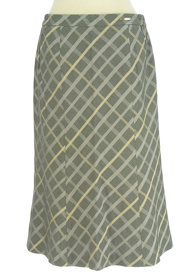 クリックで大画像表示 DAKS(ダックス)の古着「膝下マーメイドチェックスカート(スカート)」大画像1へ