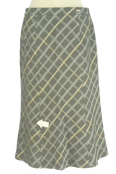 クリックで大画像表示 DAKS(ダックス)の古着「膝下マーメイドチェックスカート(スカート)」大画像4へ