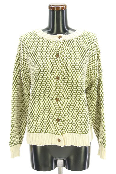 クリックで大画像表示 Samansa Mos2(サマンサモスモス)の古着「クルーネックカーディガン(カーディガン・ボレロ)」大画像1へ