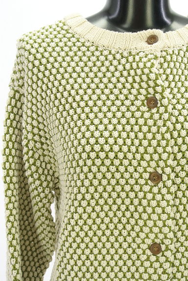 クリックで大画像表示 Samansa Mos2(サマンサモスモス)の古着「クルーネックカーディガン(カーディガン・ボレロ)」大画像4へ