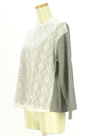 SM2（サマンサモスモス）の古着「フロントレースブラウス（カットソー・プルオーバー）」大画像３へ