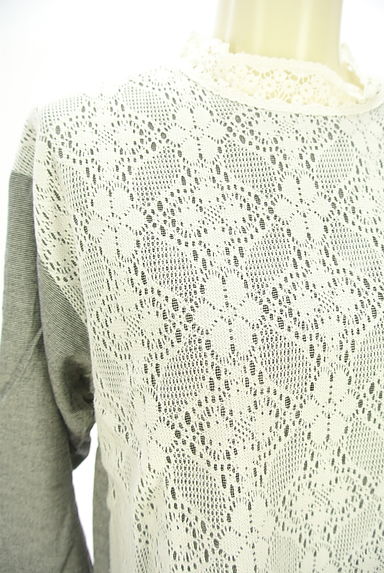 SM2（サマンサモスモス）の古着「フロントレースブラウス（カットソー・プルオーバー）」大画像４へ