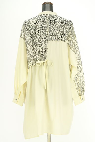 OSMOSIS（オズモーシス）の古着「レース切替シャツチュニック（ワンピース・チュニック）」大画像２へ