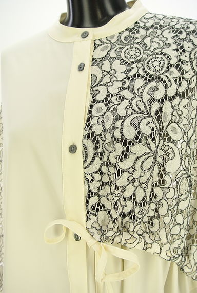 OSMOSIS（オズモーシス）の古着「レース切替シャツチュニック（ワンピース・チュニック）」大画像４へ