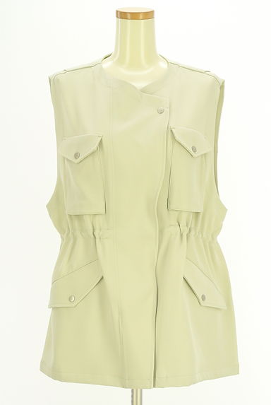 クリックで大画像表示 OSMOSIS(オズモーシス)の古着「loaf ドロストノーカラーベスト(ベスト・ジレ)」大画像1へ