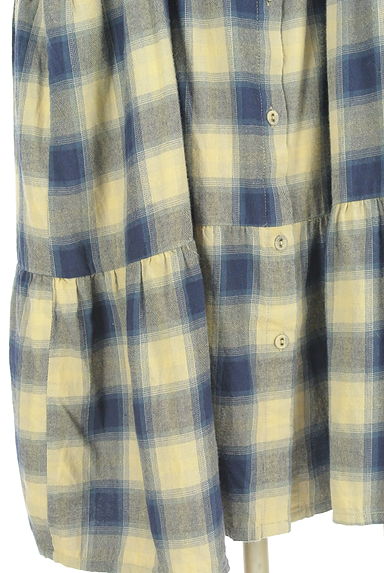 クリックで大画像表示 SM2(サマンサモスモス)の古着「チェック柄ロングシャツワンピース(ワンピース・チュニック)」大画像5へ