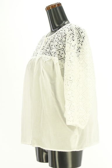 Samansa Mos2（サマンサモスモス）の古着「レース切替ブラウス（ブラウス）」大画像３へ