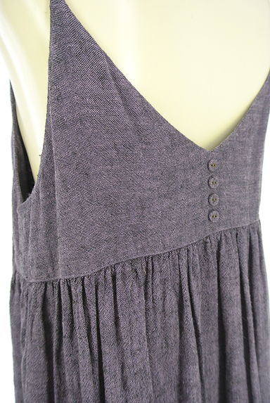 クリックで大画像表示 Samansa Mos2(サマンサモスモス)の古着「リネン混ボリュームロングキャミワンピース(キャミワンピース)」大画像5へ