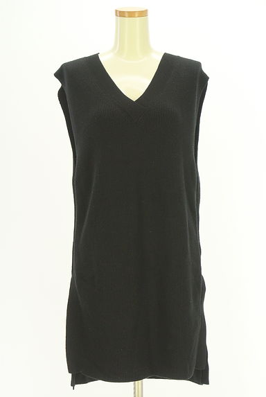 AZUL BY MOUSSY（アズールバイマウジー）の古着「サイドスリットニットベスト（ベスト・ジレ）」大画像１へ