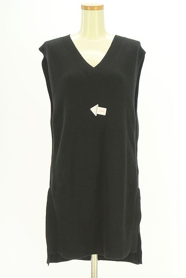 AZUL BY MOUSSY（アズールバイマウジー）の古着「サイドスリットニットベスト（ベスト・ジレ）」大画像４へ