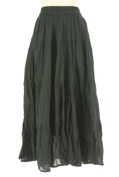 クリックで大画像表示 AZUL BY MOUSSY(アズールバイマウジー)の古着「ボリュームティアードロングスカート(ロングスカート・マキシスカート)」大画像1へ