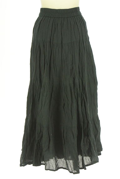 クリックで大画像表示 AZUL BY MOUSSY(アズールバイマウジー)の古着「ボリュームティアードロングスカート(ロングスカート・マキシスカート)」大画像2へ