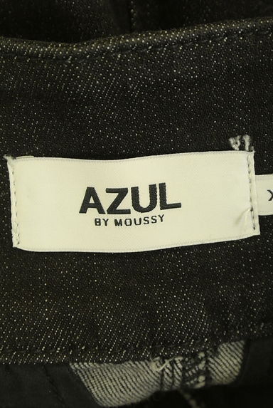 AZUL BY MOUSSY（アズールバイマウジー）の古着「ブラックデニムタイトスカート（ロングスカート・マキシスカート）」大画像６へ