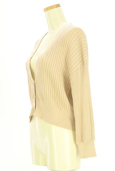 AZUL BY MOUSSY（アズールバイマウジー）の古着「リブニットカーディガン（カーディガン・ボレロ）」大画像３へ