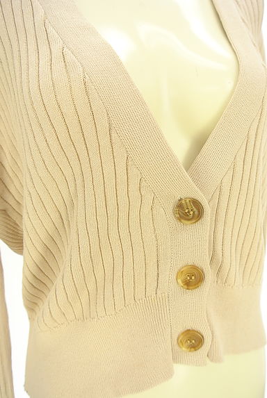 AZUL BY MOUSSY（アズールバイマウジー）の古着「リブニットカーディガン（カーディガン・ボレロ）」大画像４へ