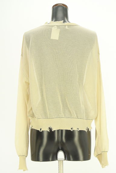 AZUL BY MOUSSY（アズールバイマウジー）の古着「ダメージシアーニット（ニット）」大画像２へ