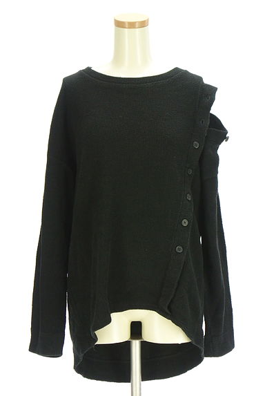 クリックで大画像表示 AZUL BY MOUSSY(アズールバイマウジー)の古着「アシメニット(ニット)」大画像4へ