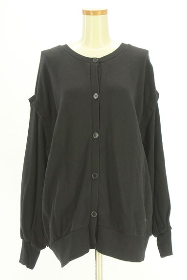 AZUL BY MOUSSY（アズールバイマウジー）の古着「前後2WAYスウェットトップス（カーディガン・ボレロ）」大画像１へ