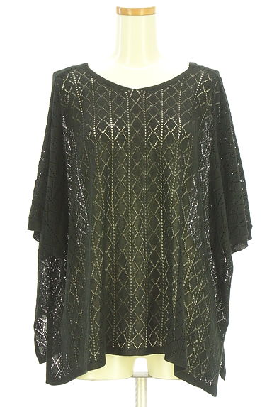 クリックで大画像表示 AZUL BY MOUSSY(アズールバイマウジー)の古着「バックレースアップ透かしニット(ニット)」大画像1へ