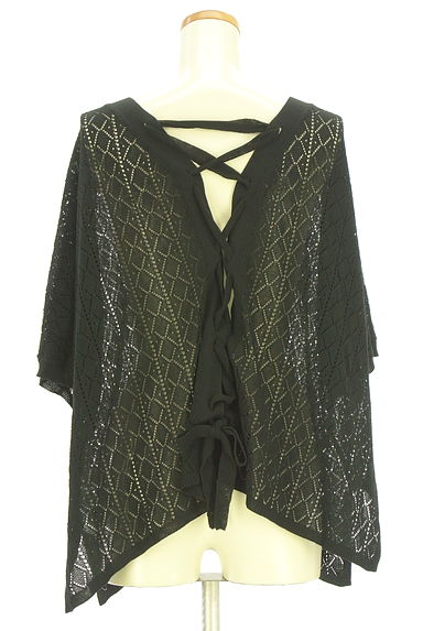 クリックで大画像表示 AZUL BY MOUSSY(アズールバイマウジー)の古着「バックレースアップ透かしニット(ニット)」大画像2へ