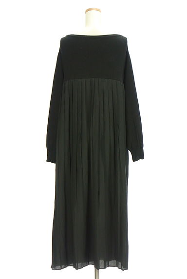 crie conforto（クリーコンフォルト）の古着「バックプリーツロングワンピース（ワンピース・チュニック）」大画像２へ