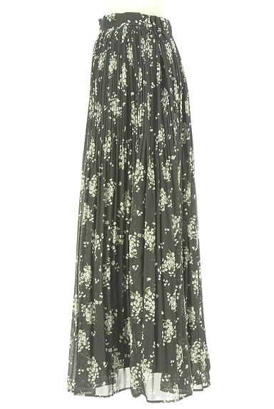クリックで大画像表示 AZUL BY MOUSSY(アズールバイマウジー)の古着「花柄ロングシフォンスカート(ロングスカート・マキシスカート)」大画像3へ