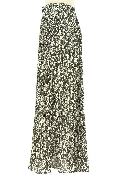クリックで大画像表示 AZUL BY MOUSSY(アズールバイマウジー)の古着「花柄シフォンプリーツスカート(ロングスカート・マキシスカート)」大画像3へ