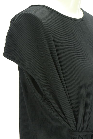 クリックで大画像表示 AZUL BY MOUSSY(アズールバイマウジー)の古着「紐ベルト付きミモレワンピース(ワンピース・チュニック)」大画像4へ