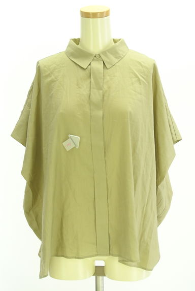 クリックで大画像表示 AZUL BY MOUSSY(アズールバイマウジー)の古着「フレンチスリーブシャツ(ブラウス)」大画像4へ