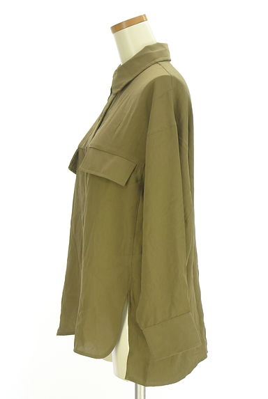 AZUL BY MOUSSY（アズールバイマウジー）の古着「カラーシャツ（ブラウス）」大画像３へ