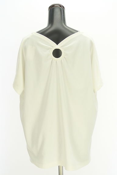 クリックで大画像表示 AZUL BY MOUSSY(アズールバイマウジー)の古着「バックオープンフレンチスリーブカットソー(ニット)」大画像2へ