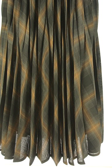 クリックで大画像表示 L'EQUIPE(レキップ)の古着「チェック柄ロングプリーツスカート(ロングスカート・マキシスカート)」大画像4へ