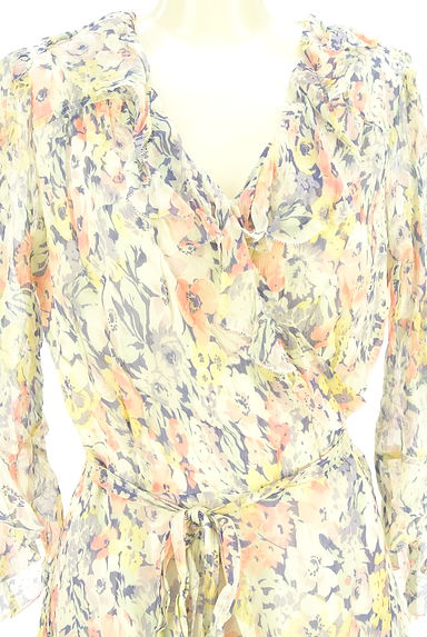 POLO RALPH LAUREN（ポロラルフローレン）の古着「カシュクール花柄シフォンワンピース（ワンピース・チュニック）」大画像４へ