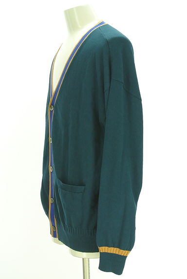 クリックで大画像表示 FRAPBOIS(フラボア)の古着「ライン入りVネックニットカーディガン(カーディガン)」大画像3へ