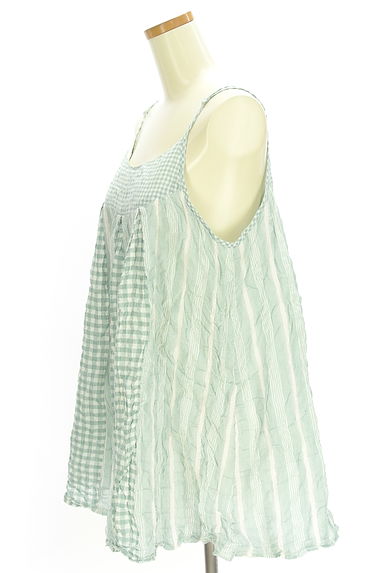 クリックで大画像表示 Samansa Mos2(サマンサモスモス)の古着「SM2 ギンガムチェックキャミ(カットソー・プルオーバー)」大画像3へ