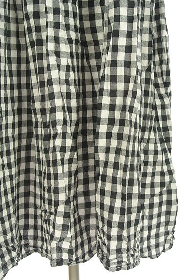 クリックで大画像表示 Samansa Mos2(サマンサモスモス)の古着「ギンガムチェックミモレワンピース(ワンピース・チュニック)」大画像5へ